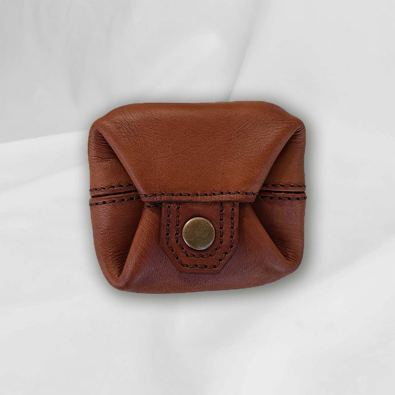 Capo Dyed Wallet Dark Brown. with purse