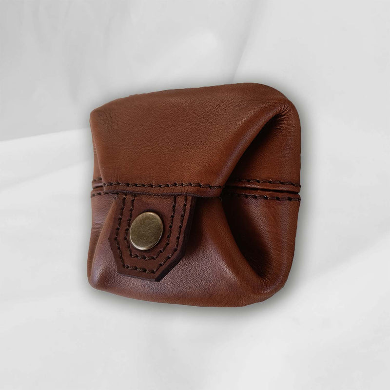 Capo Dyed Wallet Dark Brown. with purse