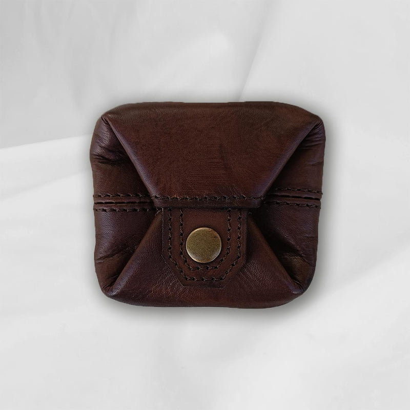 Capo Dyed Wallet Dark Brown. with purse