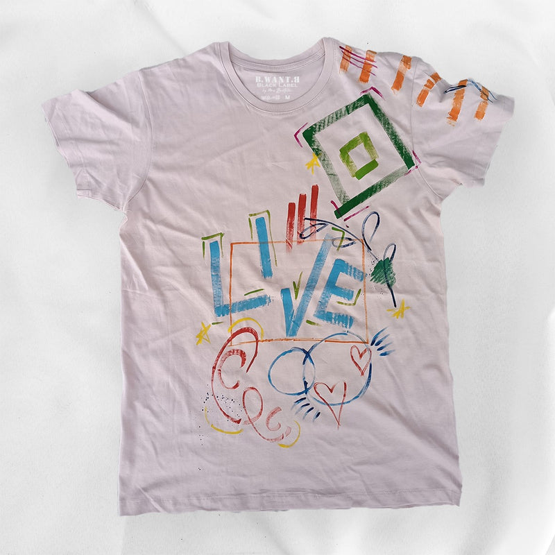 T-shirt - "Live"  B.WANT.B Black Label