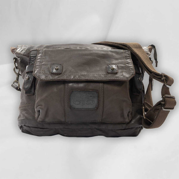 Leather Messenger/BackPack with trimming Tent Original