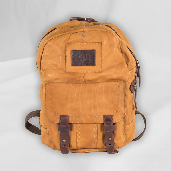 Leather BackPack Side Zip front pocket with trimming Tent Original