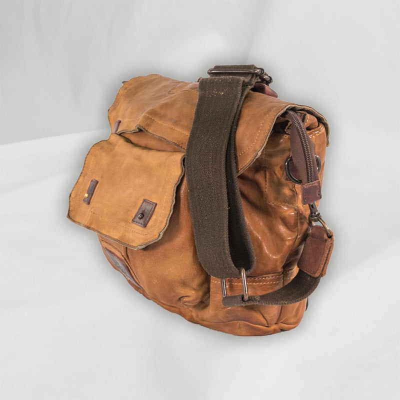 Leather Messenger/BackPack with trimming Tent Original