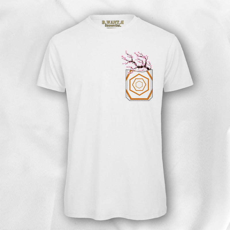 T-shirt Pocket-Mockup "Sakura Magic" - B.WANT.B - EssentiaL