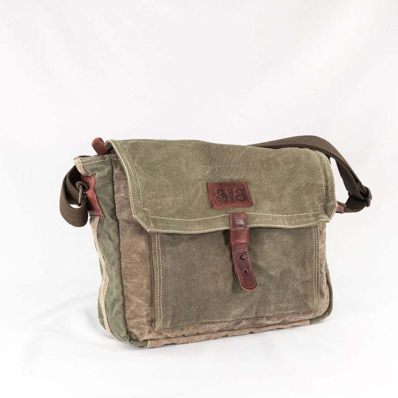 Postina Shoulder Bag "Messenger" Flap Lining "Tent Original