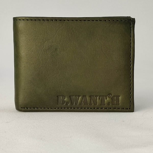 Cape Verde Moss Dyed Wallet with coin purse