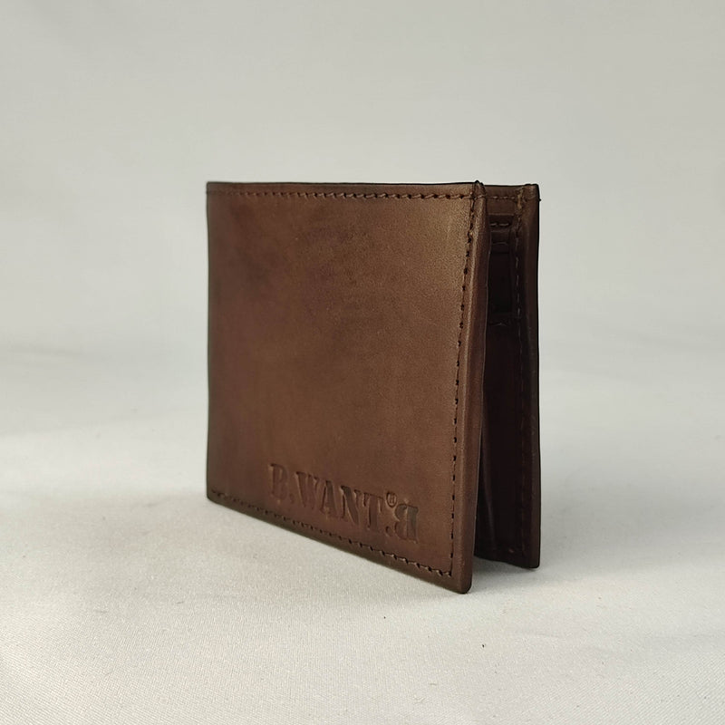 Capo Dyed Wallet Dark Brown. with purse