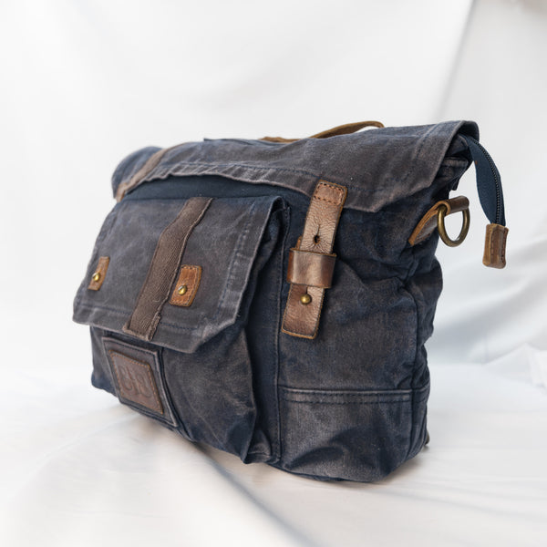 Borsa Tracolla Postina con funzione Zaino "Messenger/BackPack" Blue Navy  - with Lining
