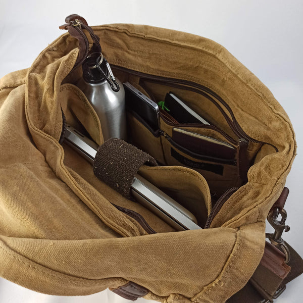 Postina Shoulder Bag with Tent Railway "Messenger / BackPack" Backpack function