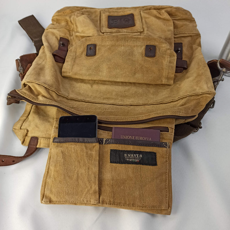 Postina Shoulder Bag with Tent Railway "Messenger / BackPack" Backpack function