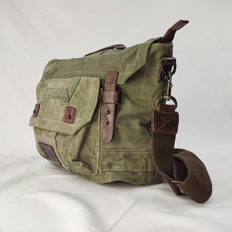 Postina Shoulder Bag with Tent Original Green "Messenger / BackPack" Backpack function